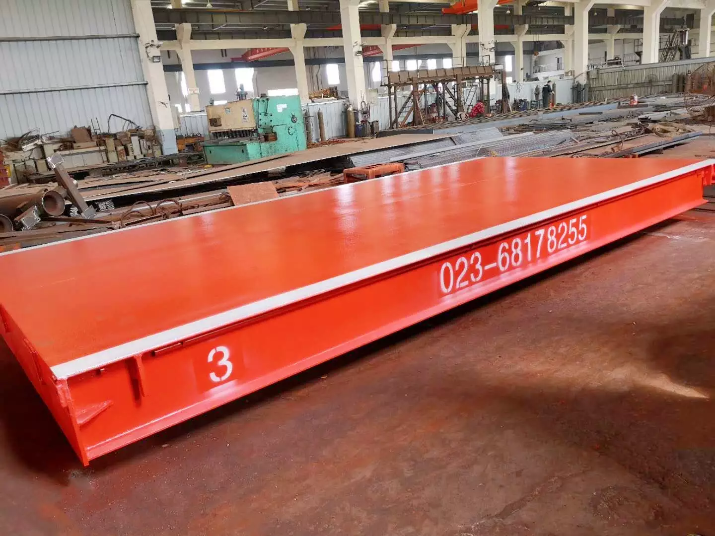 150 Ton Heavy Duty Truck Scale 8 l-beam Steel Structure Limit Load Truck Scale1