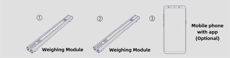 Portable Weighing Bar 22 Smartphone (optional)