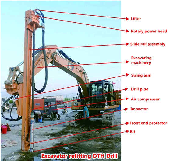 Excavator Refitting Drilling Rig 13 Excavator Refitting Drilling Rig7