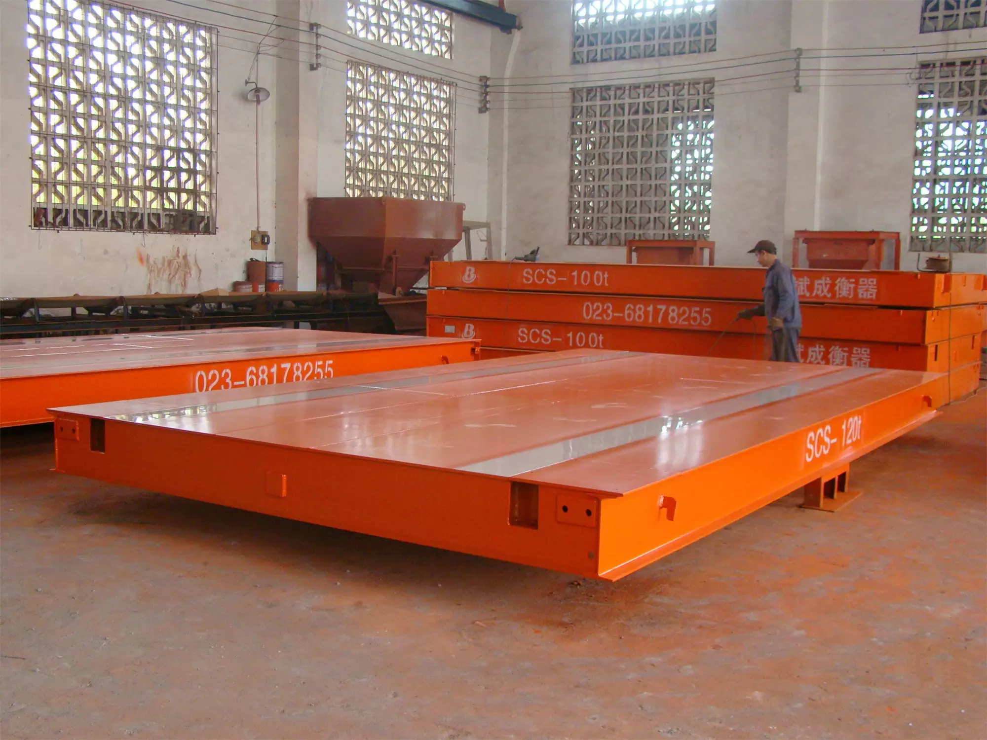 150 Ton Heavy Duty Truck Scale 11 l-beam Steel Structure Limit Load Truck Scale4