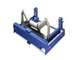 Practical Guide for Industrial Scales: 3 Critical Wear Parts & Fast Replenishment 2 This is a belt scale weighing device with a blue frame structure and roller components, designed for continuous weighing during material conveying.