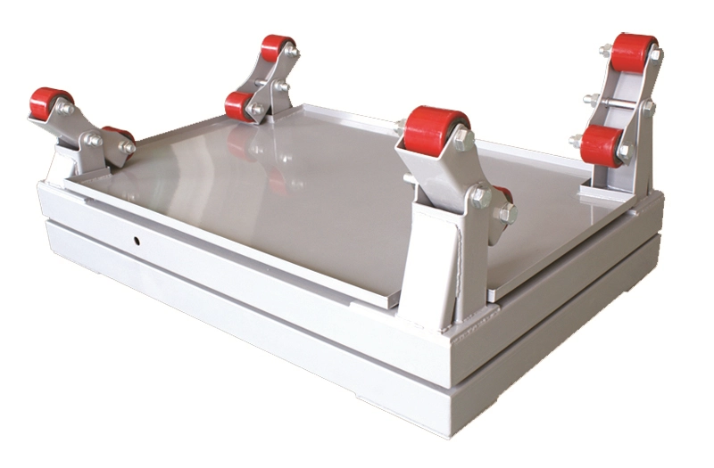 When Is a Cylinder Scale a Must-Have?4 Critical Scenarios Regular Scales Aren’t Up to the Task 34 This is a cylinder scale with red roller brackets, designed to securely weigh cylindrical containers like gas cylinders.