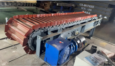 Comparison of Metering Performance Between the Metal Chain Plate Belt Scale Feeder and the Rubber Belt Type Belt Scale 14 A metal chain plate belt weigher feeder B600-L2.9m